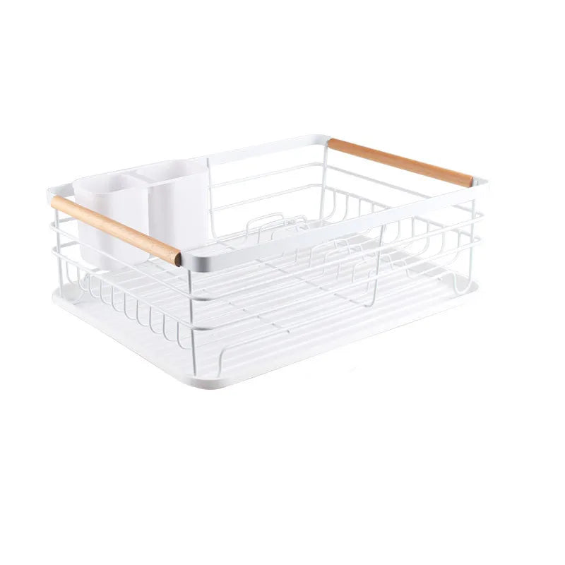 Metal Kitchen Tableware Dryer Storage Organizer Dish Plate Drainer Rack Standing Type Dish and Bowl Drying Rack