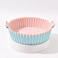 71g 17.5 Cm Reusable Eco-Friendly Silicone Pot Round Solid Color Baking Tray Food Safe Basket Liner Air Fryer Cathylin