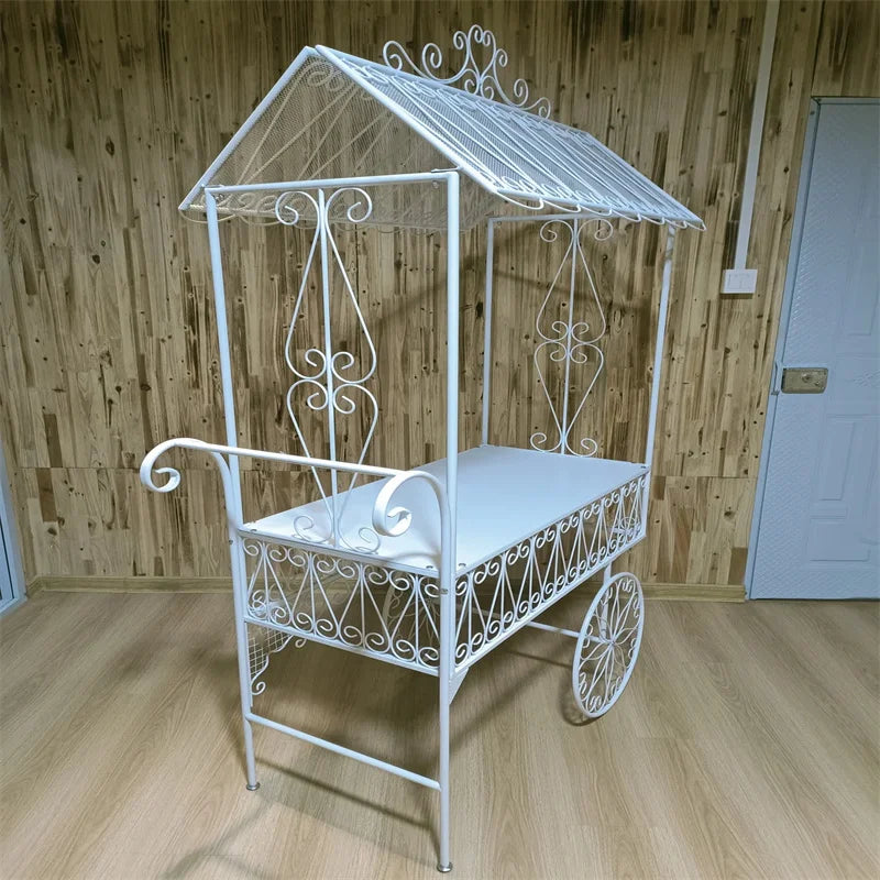 Hot Sale Wedding Corrugated Candy Pop champagne Cake Decoration Display Stand Cart Rack for Flowers or Candy