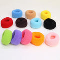 Genya Large Thick Hair Bands Seamless Cotton Hair Ties Scrunchies Headband for Thick Heavy and Curly Hair