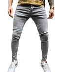 OEM Wholesale Custom Latest Pure Cotton Elastic Denim Jeans Men Skinny Jeans Men's