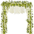 New Wedding Silk Artificial Wisteria Vine Flower for Home Garden Decor for Mother's Day Easter Christmas Parties