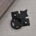 Antique Four-leaf Clover Iron Material Black Ring Single-hole Handle Flower Chinese Style for Drawer Cabinet Door Cabinet Handle