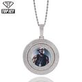 Personalized Custom Memory Photo Pendant Necklace  With Tennis Chain Hip Hop Jewelry Personalized