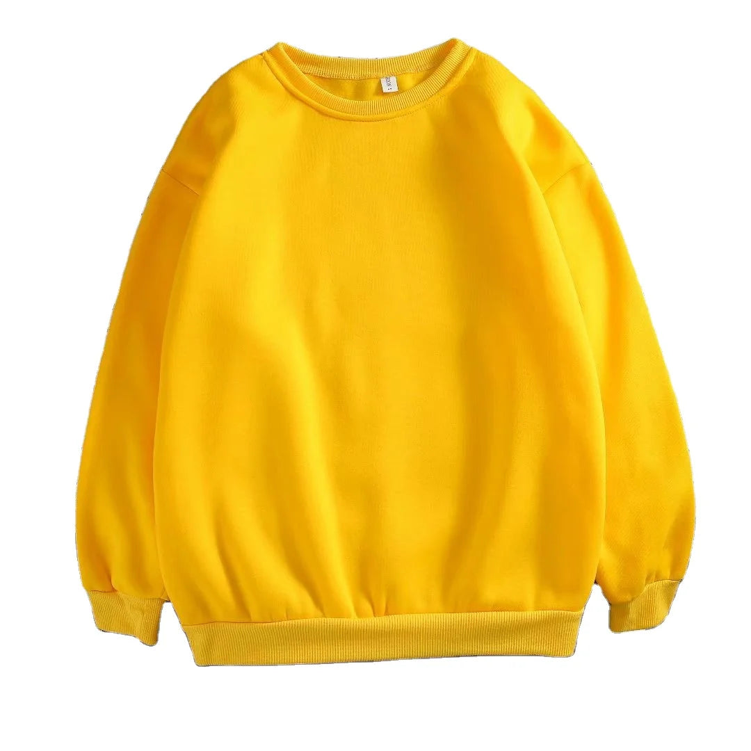 Ohsisa Men's Fashion Pullover Tops New Arrival Sport Casual O-neck Long Sleeve Sweater for Spring Autumn Solid Loose Plain Dyed