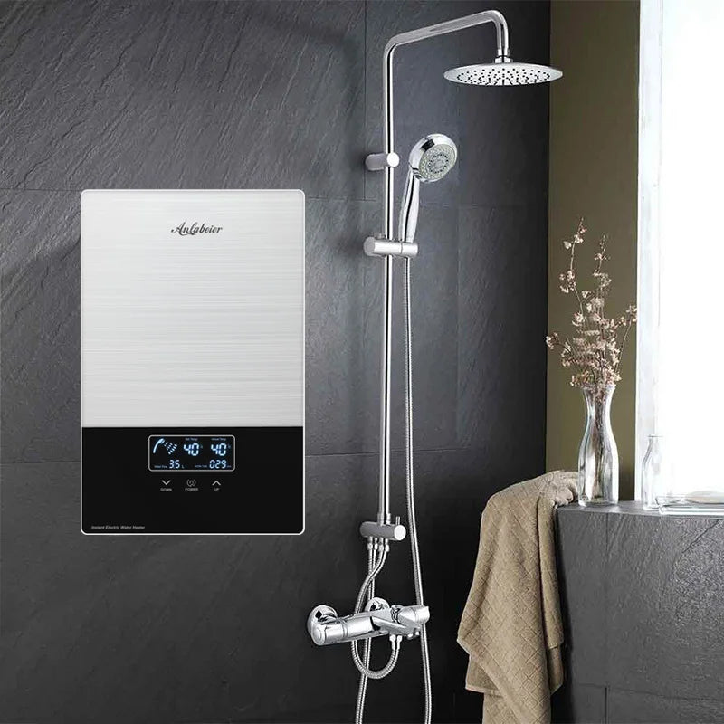 Electric Wall Mounted 220v Portable Touch Button Water Heater Bathtub Heater Bathroom Shower Price for Hotel