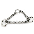 Metal Chain D Ring Pet Safety Anti-Escape No Pull Puppy Dogs for Training Reflective Adjustable Stainless Steel Dog Collar Chain