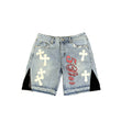 DENIMGUYS Custom Men's Jorts Cut Edge Distressed Streetwear Jeans Shorts for Men