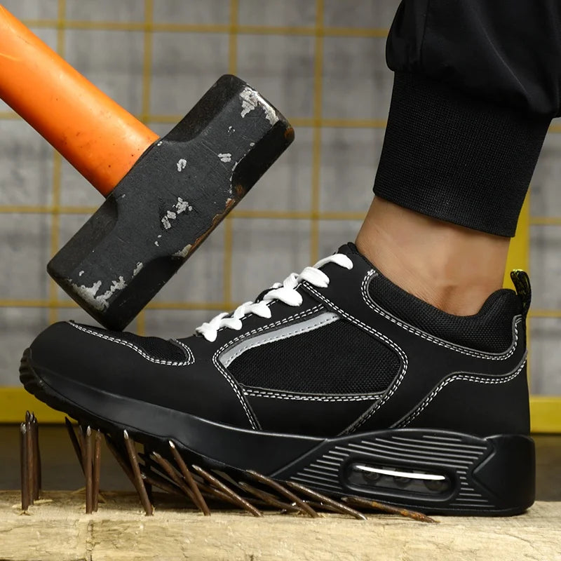 GUYISA  Factory Direct CE Certified Steel Toe Safety Shoes for Construction Site-Winter/Autumn Use Anti-Piercing Outdoor Work