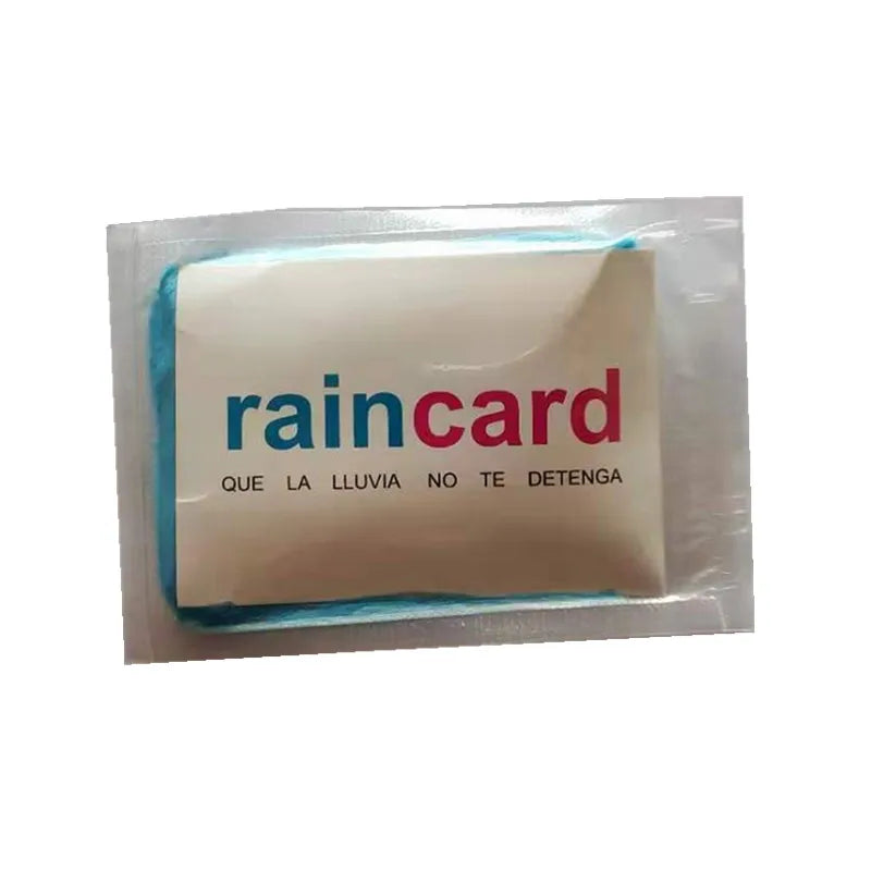 Factory Sale Waterproof Easy Carry Disposable Pe Raincoat Raincard in Stock