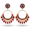 Bohemian Indian Style Ethnic Hollow Bell Earrings Women's Retro Long Tassel Circle Dangle Earrings Jewelry