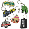Custom 2D 3D Anime Soft Pvc Square Keychains Diy Printable Advertising Personalized Key Chain Your Logo Keyring Rubber Keychain