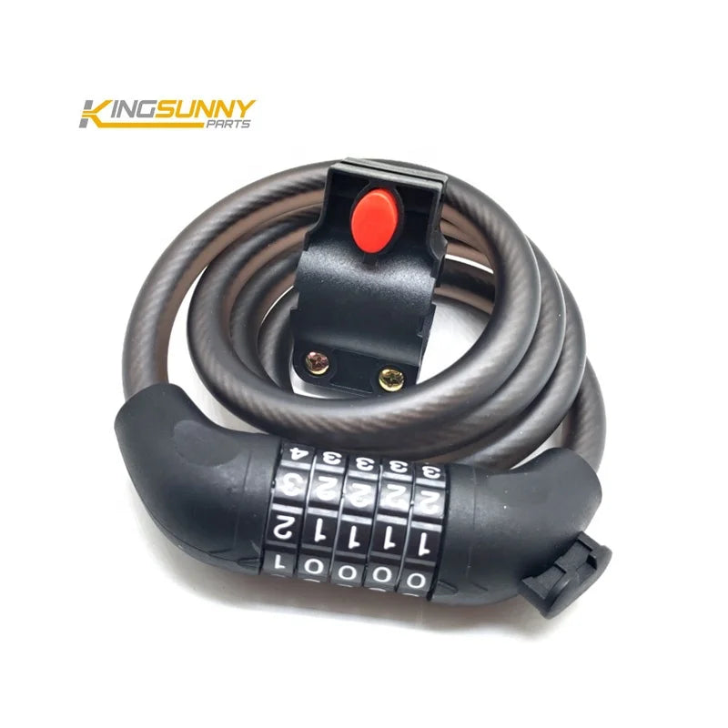Vehicle Accessories Code Lock for Xiaomi M365/Pro  Electric Scooter Spare Parts Universal Security Anti-theft 1.2m Length Lock