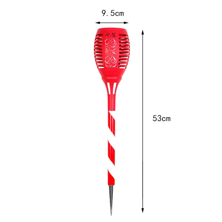 Outdoor Waterproof 33 Led Red Torch Solar Flame Light for GardenLandscapeCommunityVilla Decoration