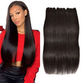 15A Human Hair Bundles Natural Black Double Drawn Straight Hair 100% Unprocessed Raw Brazilian Virgin Hair Quick Weave Extension