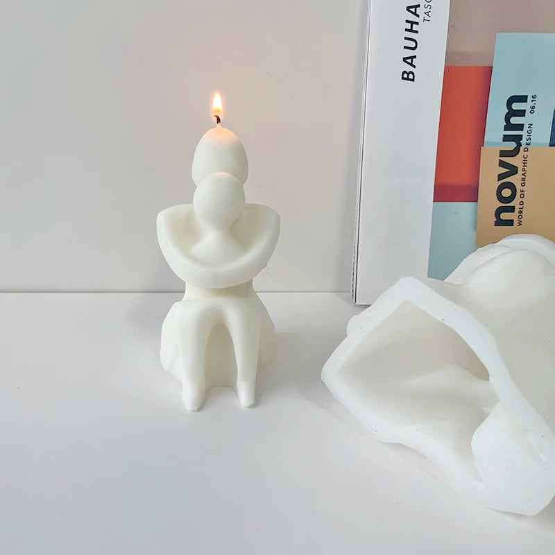 Human Body Silicone Candle Aromatherapy Mold DIY Candle Decoration Aromatherapy Handmade Soap with Gift Mold