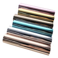 Wholesale Colorful High Gloss Reflective Mirror Pvc Film Calendared Metalized Pvc Film for Bags Shoes Decorative