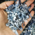 Wholesale Bulk Reiki  Rock Quartz Fengshui Magic Blue Aquamarine Tumbled Gemstone and Crystal Healing Chips Natural Stone Crafts