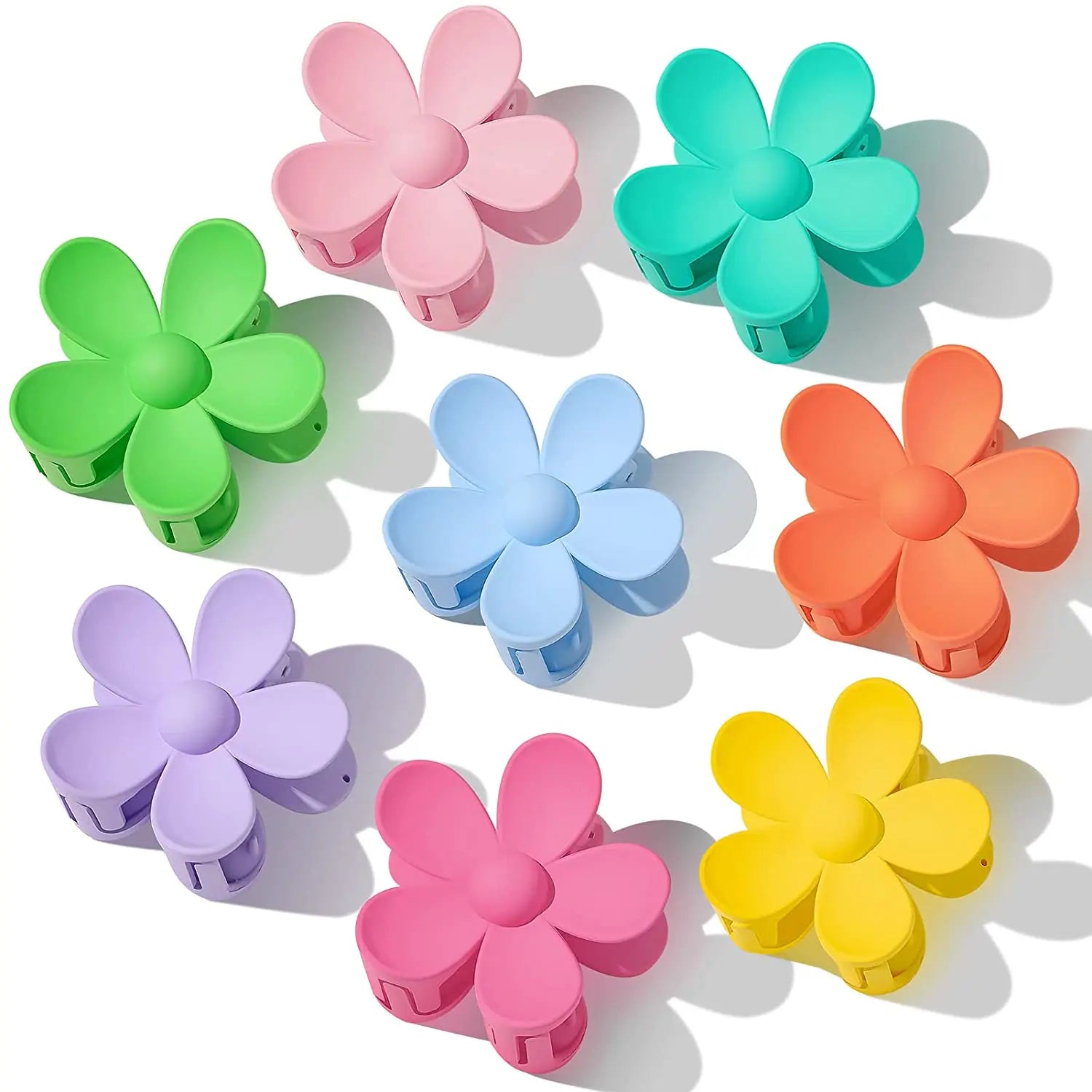 Wholesale Fashion Large Plastic Hair Claw Clips  Colors Big Flower Claw Clip Large Accessories for Girls Women Thick Hair