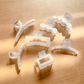 Transparent Hair Claw Clips Flower Simple Temperament Shark  Head Hair  Clip