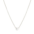 Custom 14K 18K Gold Plated Long Chain Electroplated Pearl Necklace Pendant Custom Girl 925 Sterling Silver Necklace for Women