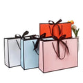 Hot Sell Creative Design Personality Custom pink Stripes Print Luxury Brand Retail Packaging Shopping Clothing Gift Paper Bag