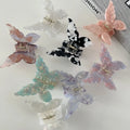 French Style Super Fairy Three-dimensional Butterfly Hair Claw Clips Elegant Flora Acetate Hair Clip Colorful Decorative Girls