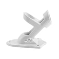 Flagpole Wall Mount 2 Angle Flag Pole Holder Mounting Flagpole Windsock Base Aluminium Alloy White Multipurpose Bracket Flag