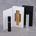 Wholesale 10ml Mini Glass Sample Bottle Fine Mist Spray Perfume Atomizer Luxury Perfume Bottle with White Black Box