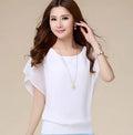 New Design Women's Summer Casual Chiffon T-shirt Plus Size Breathable Eco-Friendly Short Sleeve O-Neck