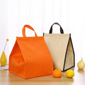 Custom Waterproof Food Can Delivery Travel Lunch Insulated  Cooler Tote Bag Cake IceCream Soft Non Woven Thermal Cooler Bag