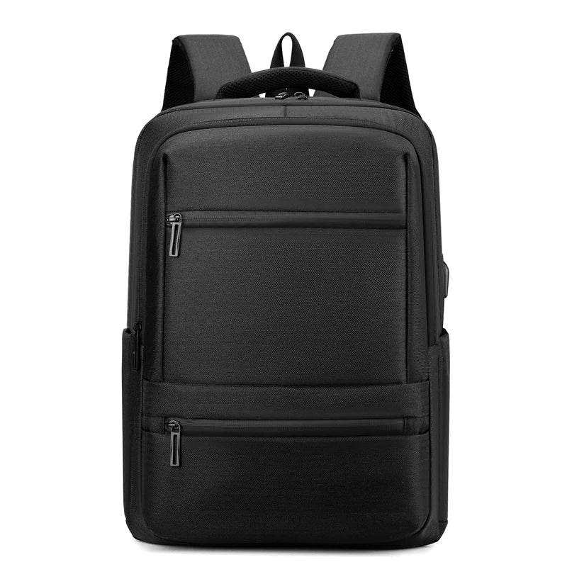 Good Quality Waterproof Polyester Laptop School Travel Business Backpack with USB Charging