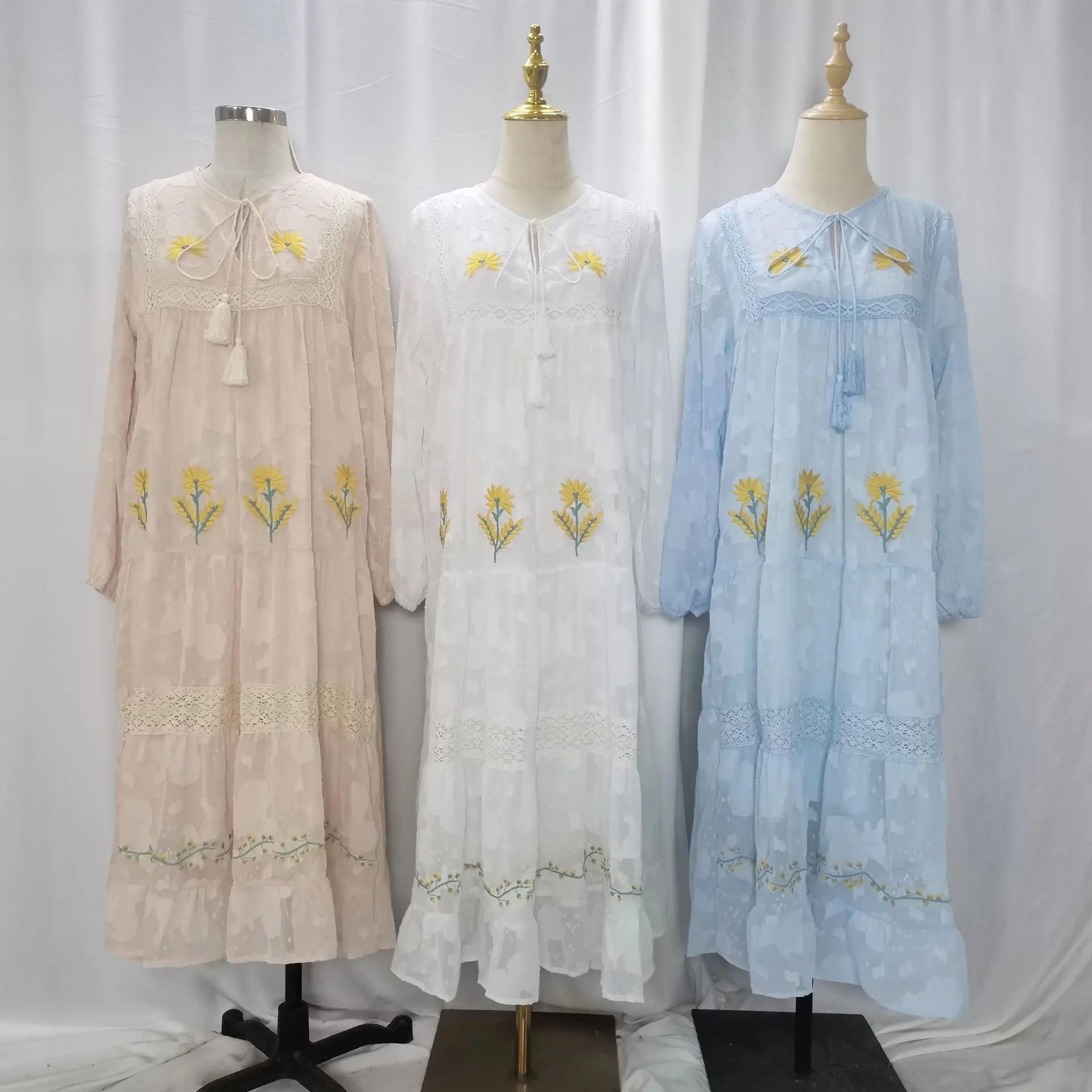 M227 2023 African Summer Kaftan Kanga Muslim Women Dresses Caftan Traditional Wear Satin Africa Femme Maxi Casual Dress