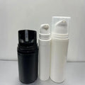 High-end 30ml 50ml 80ml 100ml 120ml 150ml Bright Light Black and White Airless Eye Cream Bottle PP Round Lid Airless Pump Bottle