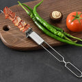 Portable Double Ended Fork Stainless Steel Grill Multi Meat Making Accessories Kitchen BBQ Grill Tool