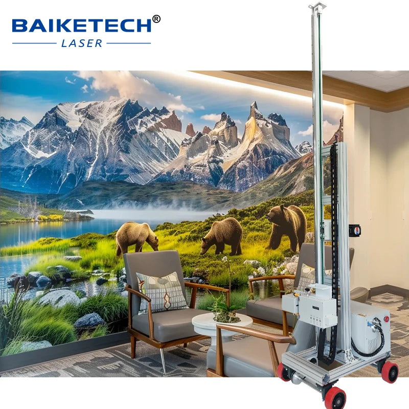 TH-GP1600X 2 In1 High-Resolution Wall and Floor Printing Machine 3D UV Wall and Ground Inkjet Printer Factory Wall Mural Printer