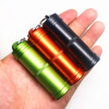 HHL-026 Aluminum Alloy Sealed Waterproof Can Outdoor First Aid Medicine Bottle Key Chain Camping Survival Equipment