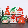 XJH Small Christmas Party Gift Box Pyramid-Shaped Dessert Boxes for Chocolate Candy for Cookies Embossed Recycled Materials