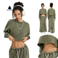 Tshirt Manufacturer Summer Autumn Women Long Sleeve Crop Top Tshirt Oversized Loose Casual Long Sleeve Crop Top T-shirts