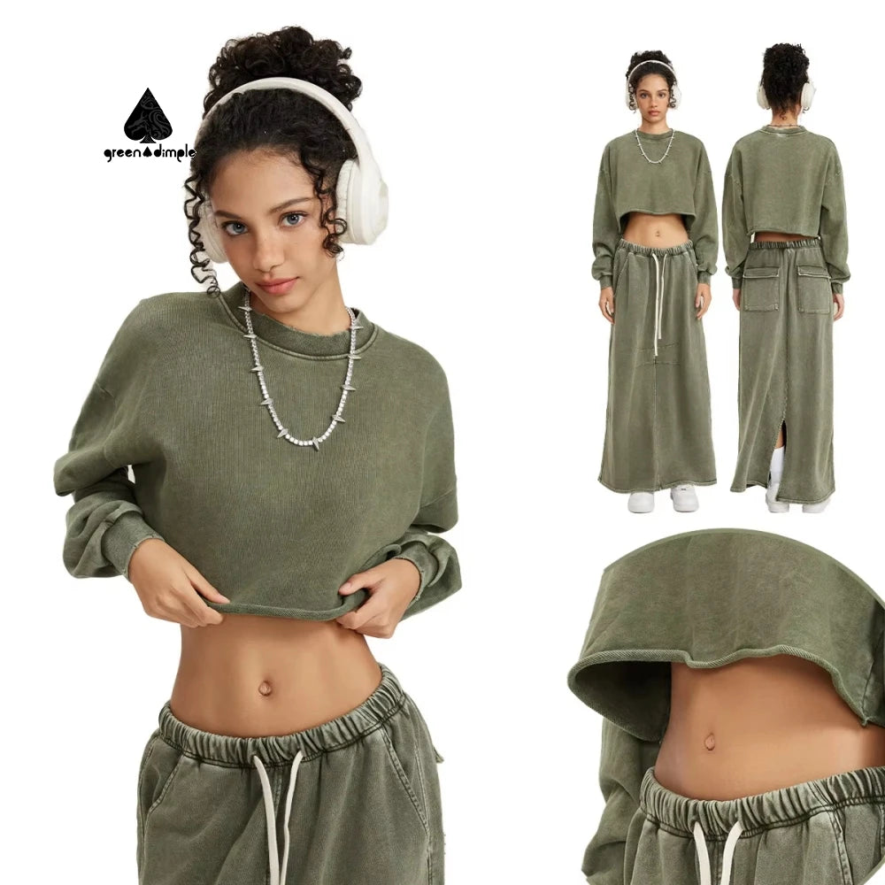 Tshirt Manufacturer Summer Autumn Women Long Sleeve Crop Top Tshirt Oversized Loose Casual Long Sleeve Crop Top T-shirts