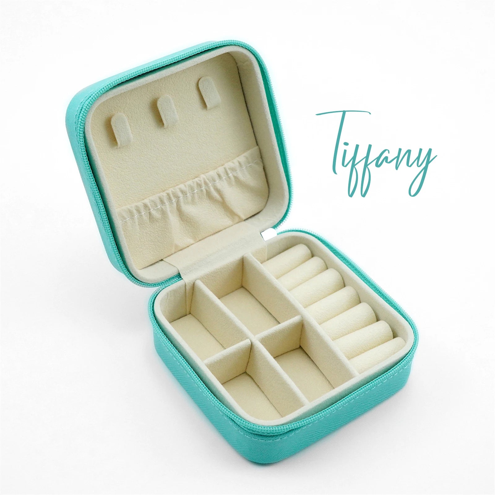 Wholesale Fashion Jewelry Organiser Tiffan Blue Jewelry Box Different Function Travel Jewelry Box