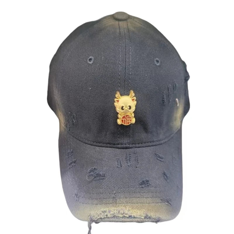 Vintage Baseball Cap Washed Cotton Baseball Cap Distressed Baseball Cap Women's Retro Baseball Cap