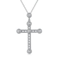 Factory Direct Supply 925 Silver Cross Necklace for Womens Fashion Italy Fine Jewelry Cross Pendant Necklace