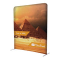 Telescopic Banner Stand Step and Repeat Display Backdrop Banner 8*10ft for Photography with Carry Bag