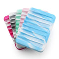 MuYang New Design Eco Friendly Bathroom Silicone Soap Holder case Box Travel Soap Dish with Drain