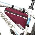RIDERACE Bicycle Triangle Folding Bag Rainproof MTB Road Bike Front Frame Tube Bag Polyester Pouch Durable Cycling Accessories