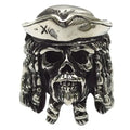 New Arrivals Men's Fashion Rings Unique Design Cool Viking Pirate Style Skull Ring Classic Punk Stainless Steel Cowboy Ring