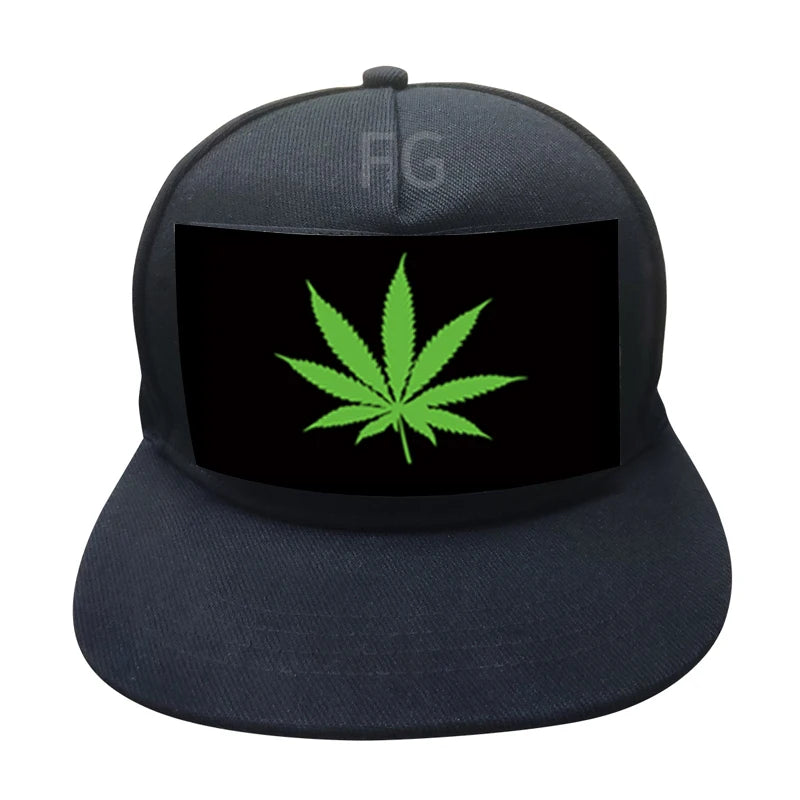 Stock Design El Flashing Sound Activated Caps Led Light up Hat for Bar Festival