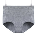 Wholesale Graphene Cotton High Rise Jacquard Tummy Control Ladies Belly Control Floral Embroidery Women Panties Underwear