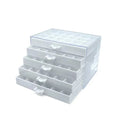 Professional 5-Layer 120 Grid Diamond Jewelry & Nail Accessory Storage Box Plastic Material for Organizing Other Nail Supplies